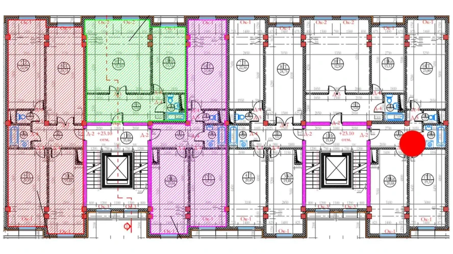 3-xonali xonadon 83.15 m²  8/8 qavat