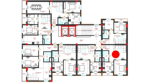 2-комнатная квартира 49.2 м²  10/12 этаж | Жилой комплекс CHINARA PARK