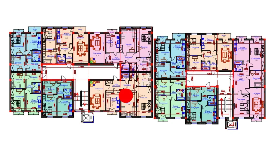 4-комнатная квартира 113.5 м²  10/10 этаж