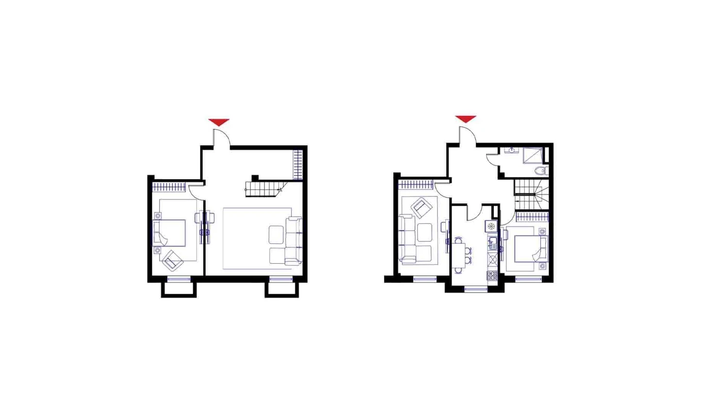 2-комнатная квартира 64.8 м²  1/1 этаж