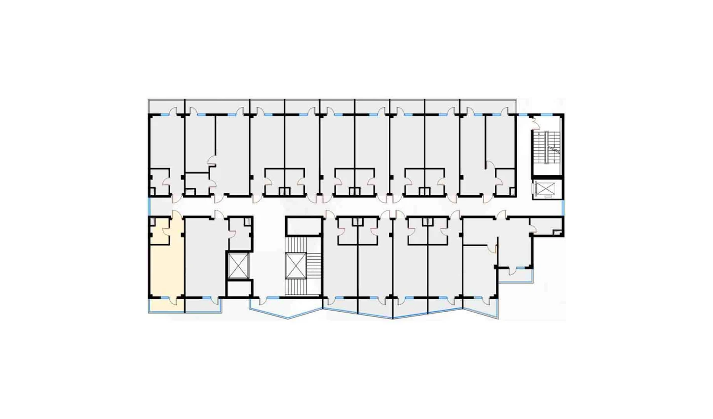 1-xonali xonadon 28.75 m²  5/7 qavat | Bochka Resort Turar-joy majmuasi