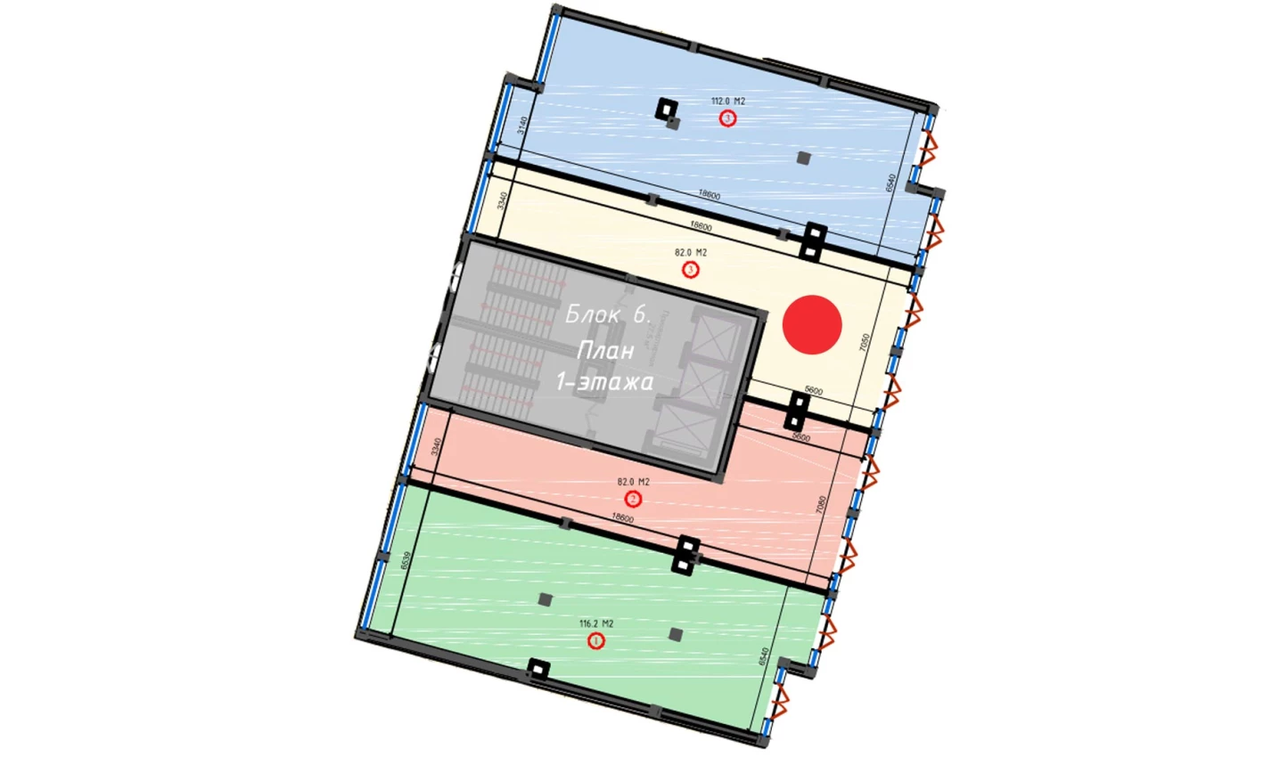 1-комнатная квартира 82 м²  3/3 этаж