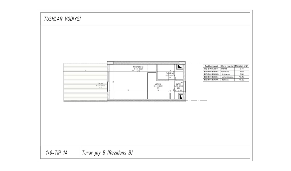 1-комнатная квартира 27.94 м²  1/1 этаж