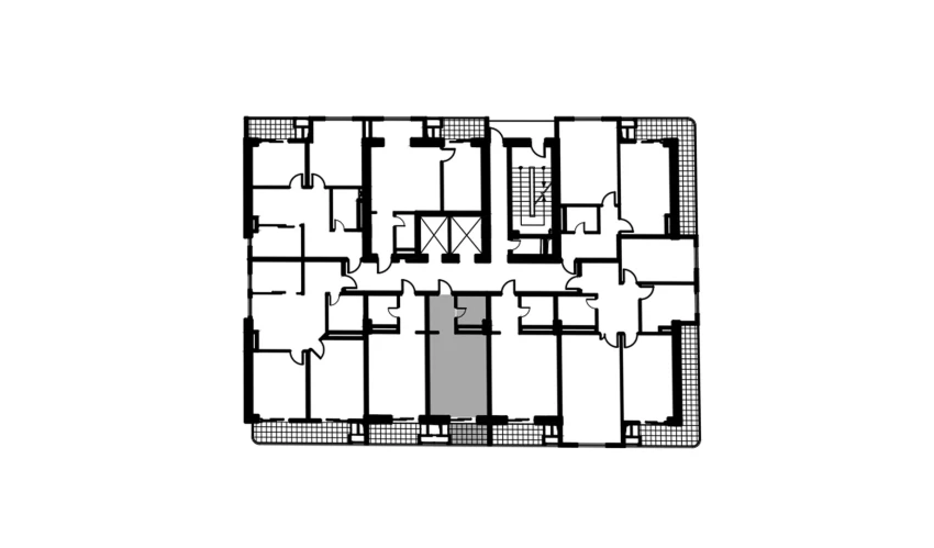 1-xonali xonadon 29.8 m²  6/6 qavat