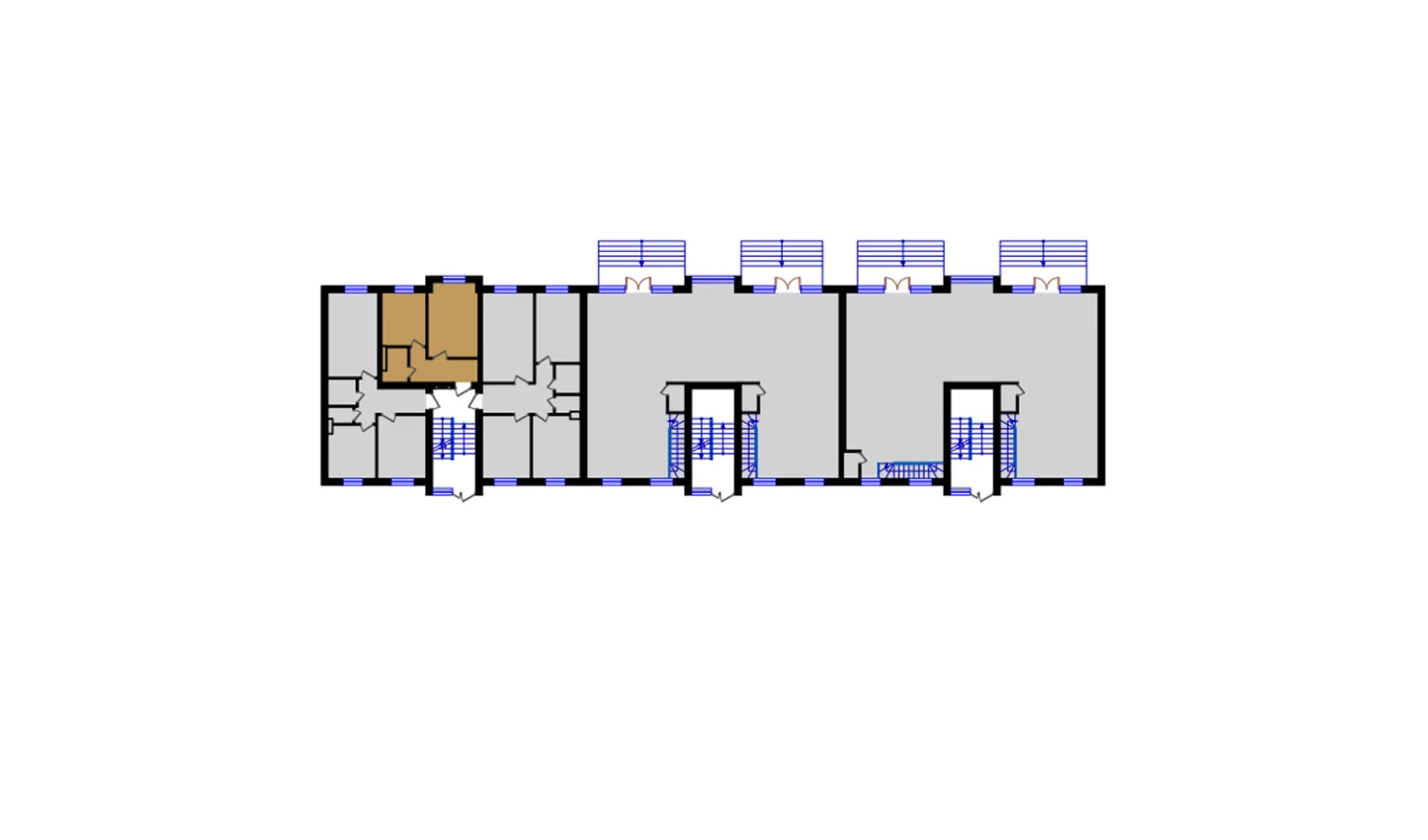 1-комнатная квартира 36.89 м²  1/1 этаж