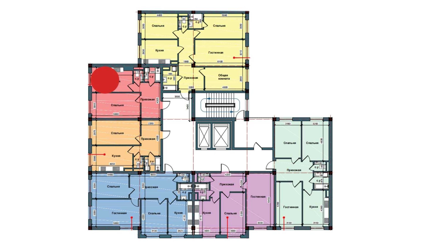 1-комнатная квартира 51.5 м²  2/2 этаж