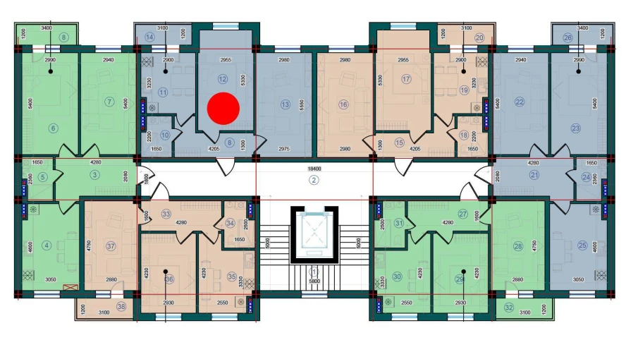 2-комн. квартира 114.2 м²  5/5 этаж | Жилой комплекс Bristol