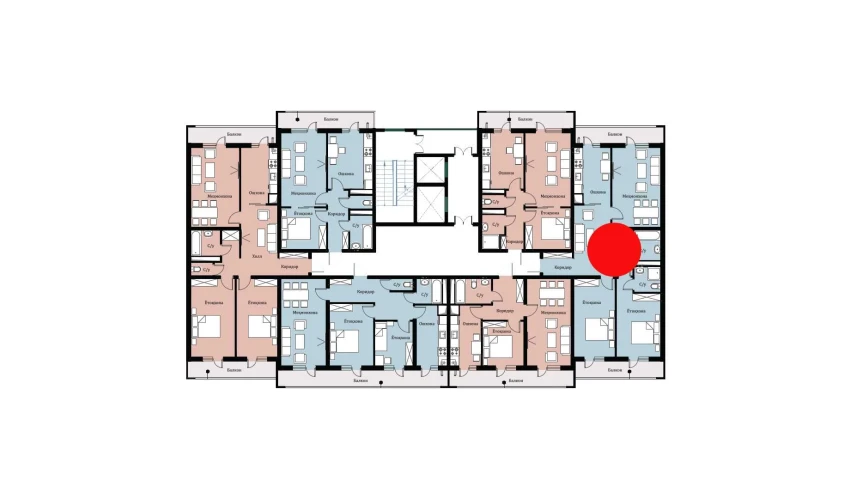 3-xonali xonadon 87.84 m²  12/16 qavat | SOKIN DIYOR Turar-joy majmuasi