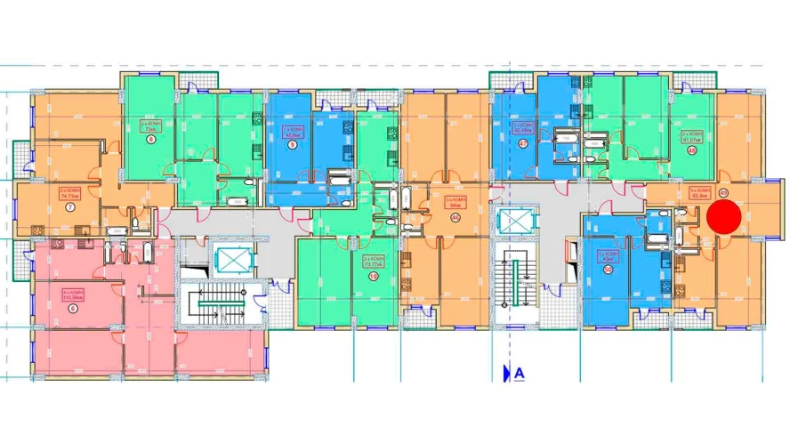 3-комнатная квартира 82.9 м²  7/7 этаж