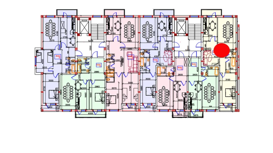 2-xonali xonadon 90.4 m²  3/3 qavat