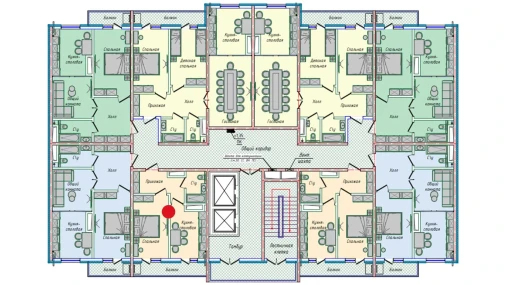 1-комнатная квартира 42.63 м²  8/8 этаж