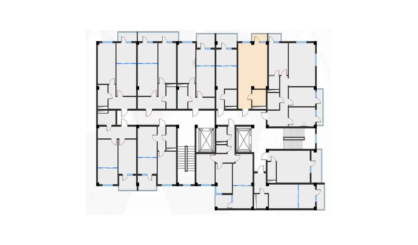 1-комн. квартира 36.97 м²  5/7 этаж | Жилой комплекс Bochka Resort