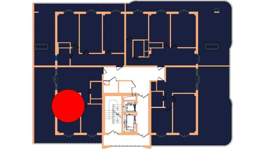 1-комнатная квартира 77.2 м²  17/17 этаж