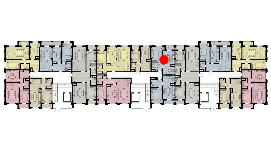 1-комнатная квартира 48.3 м²  5/5 этаж