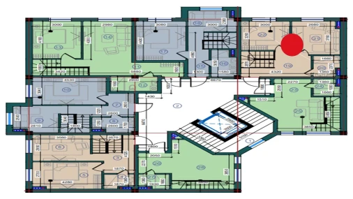 2-xonali xonadon 79.8 m²  7/7 qavat | Bristol Turar-joy majmuasi