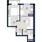 1-комн. квартира 37.5 м²  6/6 этаж