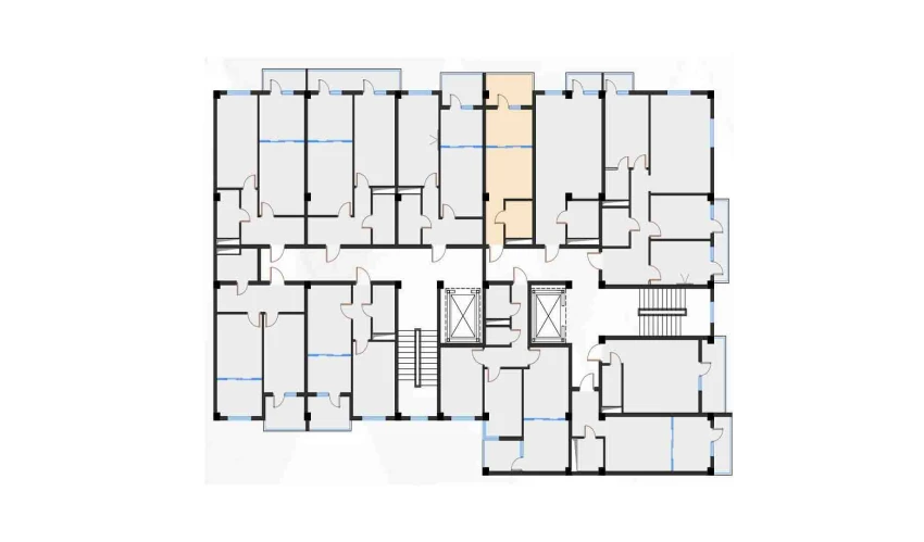 1-комнатная квартира 27.6 м²  2/7 этаж | Жилой комплекс Bochka Resort