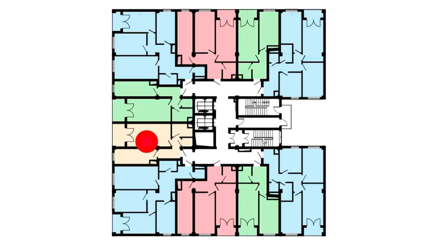 1-комнатная квартира 53 м²  15/15 этаж