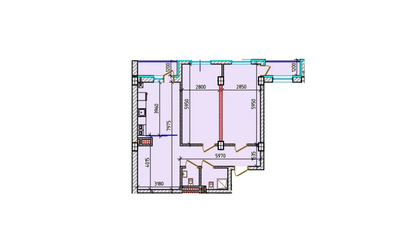 3-комнатная квартира 78.3 м²  8/8 этаж