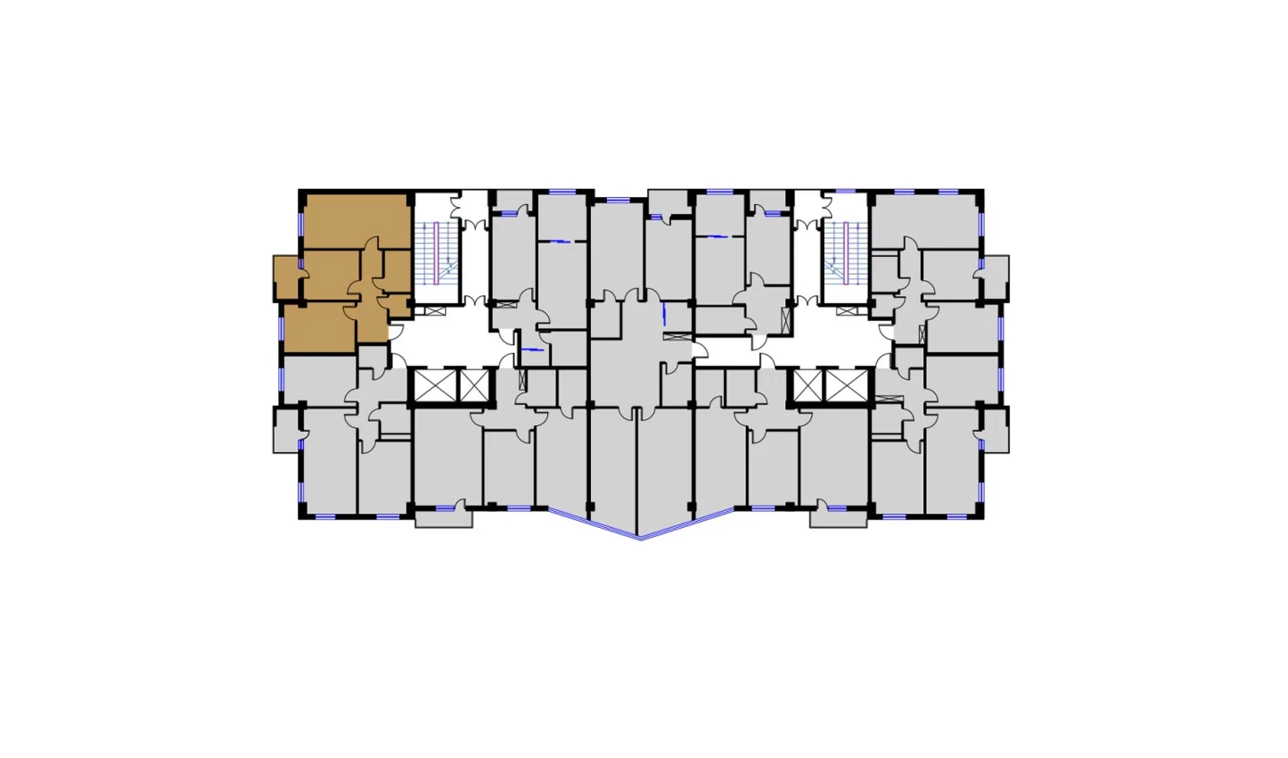 2-комнатная квартира 66.55 м²  12/12 этаж