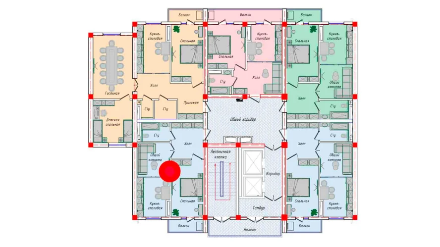 2-комнатная квартира 52.82 м²  12/12 этаж