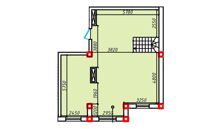 3-xonali xonadon 76.4 m²  5/5 qavat