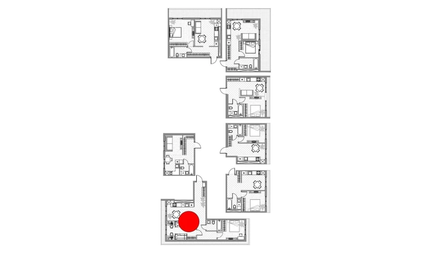 2-комнатная квартира 60 м²  10/12 этаж | Жилой комплекс PARVOZ