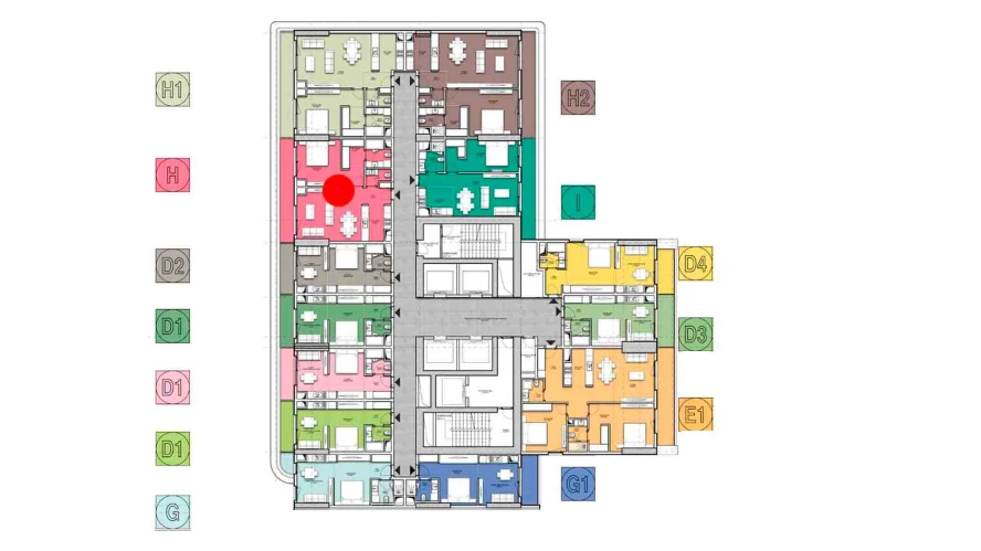 2-комнатная квартира 70.19 м²  5/5 этаж