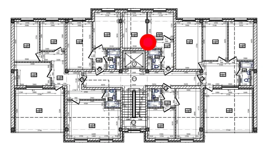 1-xonali xonadon 33.3 m²  8/8 qavat