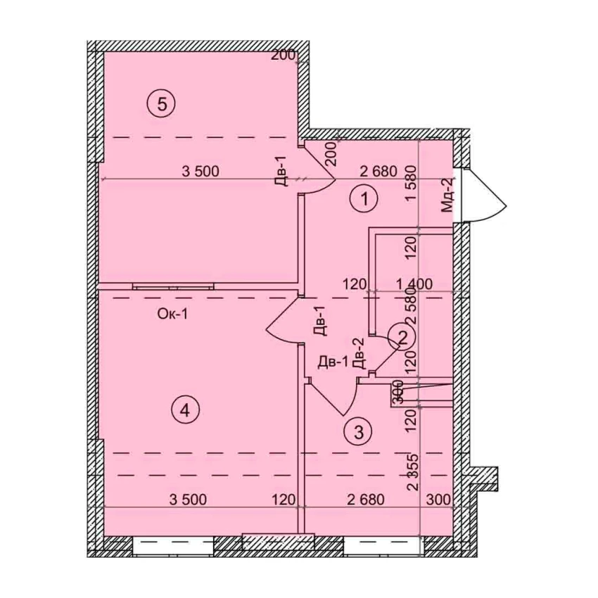 2-комн. квартира 51.1 м²  2/9 этаж | Жилой комплекс Uchtepa Avenue