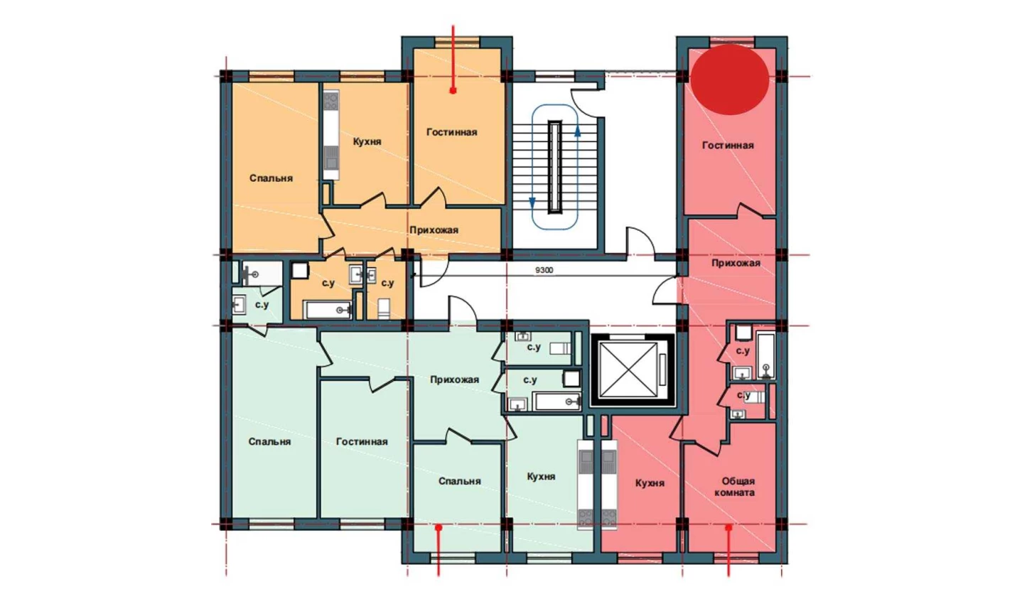 2-комнатная квартира 70.7 м²  2/2 этаж