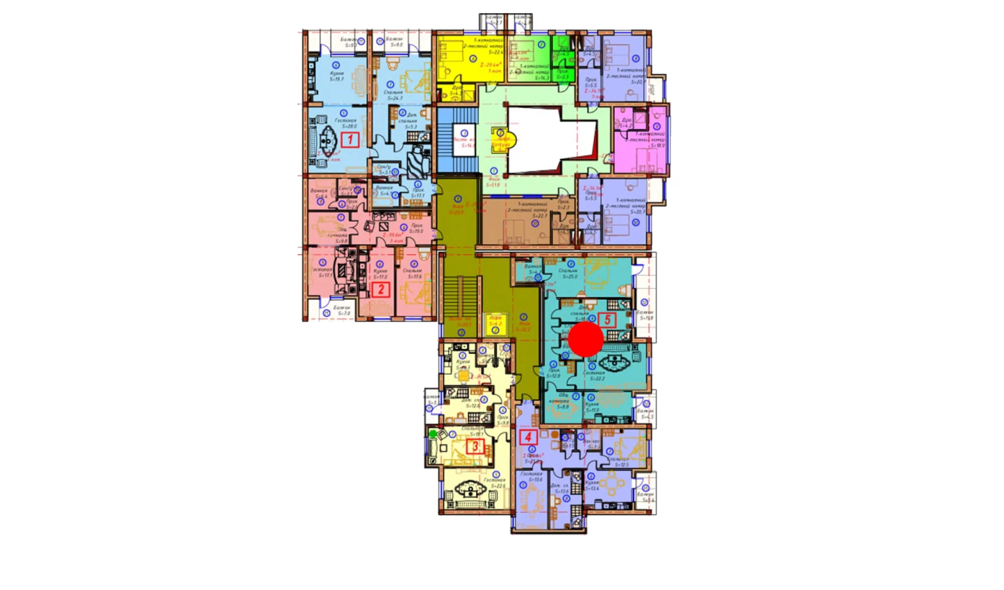 4-комнатная квартира 123 м²  2/2 этаж