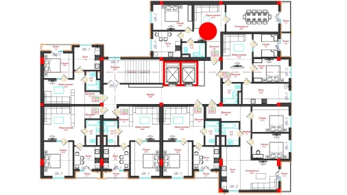 2-xonali xonadon 69.9 m²  2/12 qavat | CHINARA PARK Turar-joy majmuasi