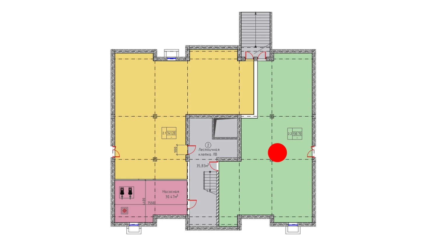 1-комнатная квартира 179.27 м²  1/1 этаж