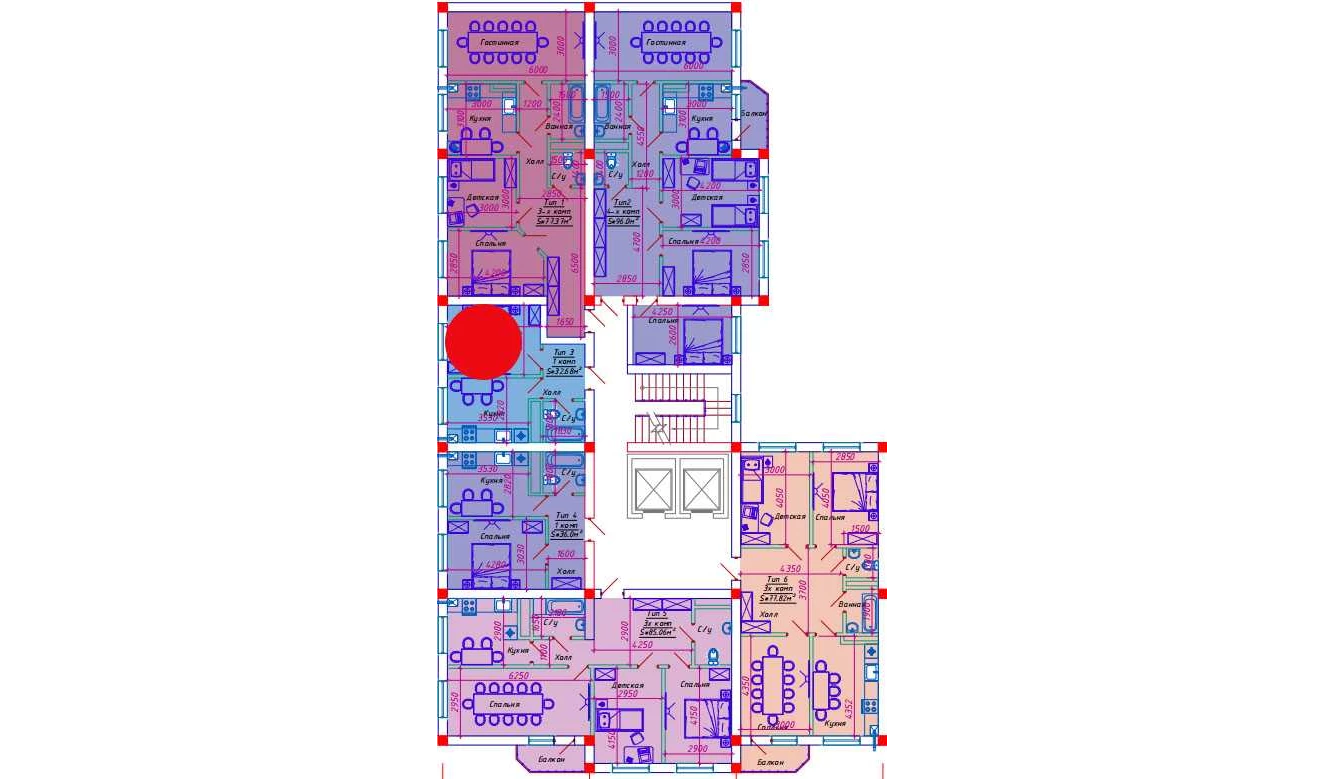 1-комнатная квартира 32.68 м²  7/7 этаж