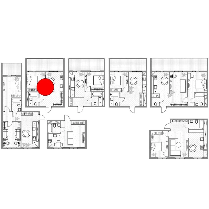 1-комнатная квартира 35.5 м²  14/14 этаж