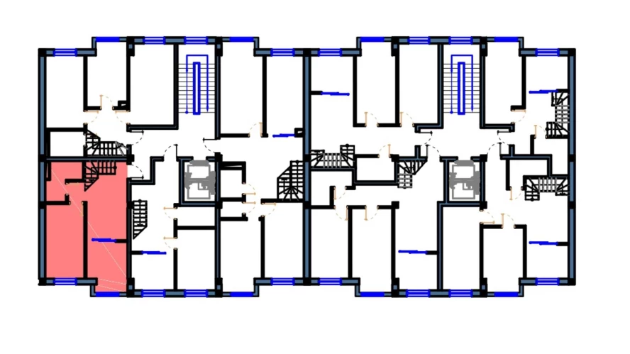 1-комнатная квартира 47 м²  2/2 этаж