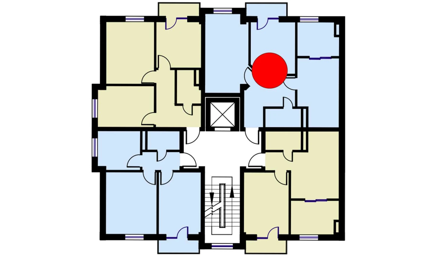 3-комнатная квартира 69.6 м²  2/2 этаж