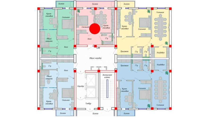 1-комнатная квартира 49.29 м²  9/9 этаж