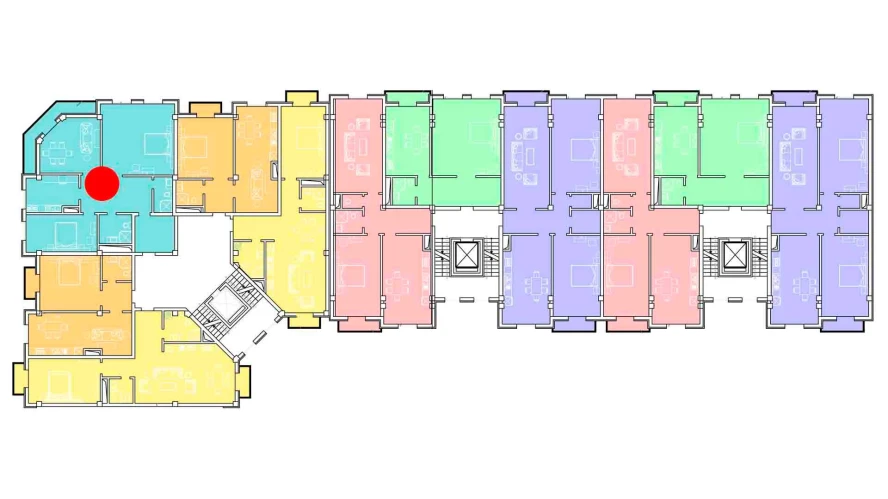 5-комнатная квартира 124.88 м²  5/5 этаж