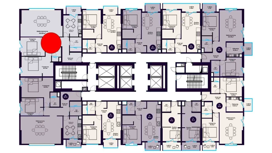 3-комнатная квартира 127.6 м²  6/6 этаж