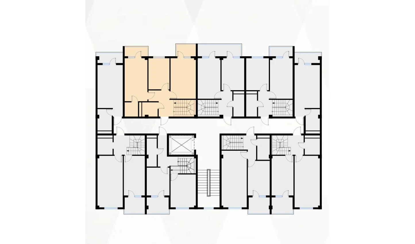 3-xonali xonadon 124.86 m²  7/7 qavat | Bochka Resort Turar-joy majmuasi