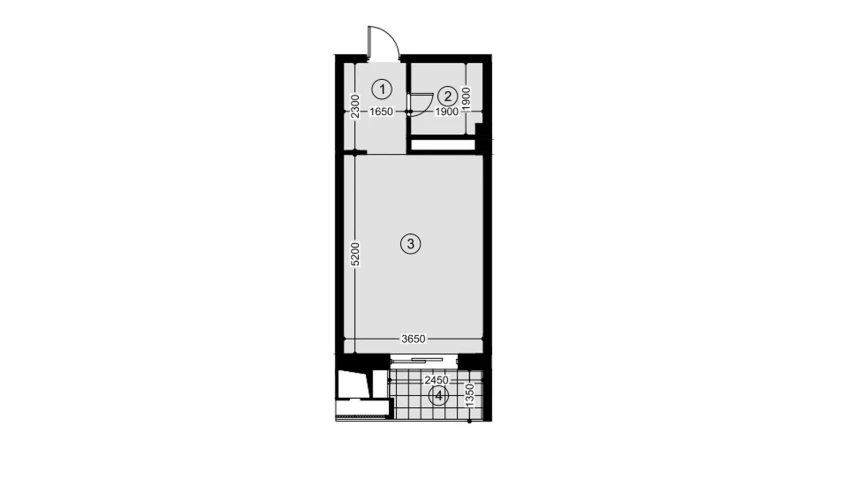 1-комнатная квартира 29.8 м²  3/12 этаж | Жилой комплекс NAVRUZ GROUP