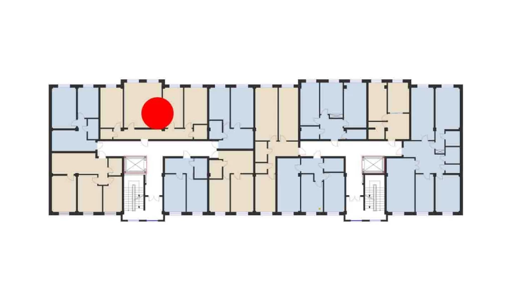 3-xonali xonadon 99.67 m²  7/7 qavat