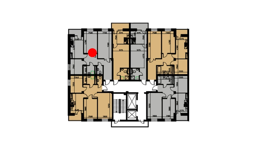 3-комнатная квартира 62.02 м²  3/3 этаж