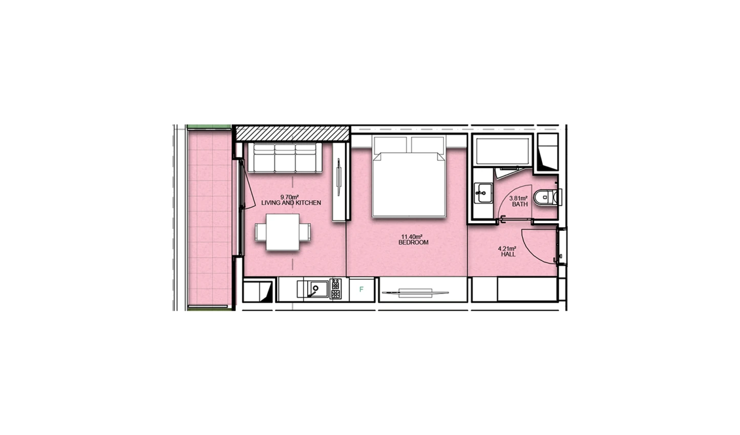 1-комнатная квартира 35.48 м²  10/10 этаж