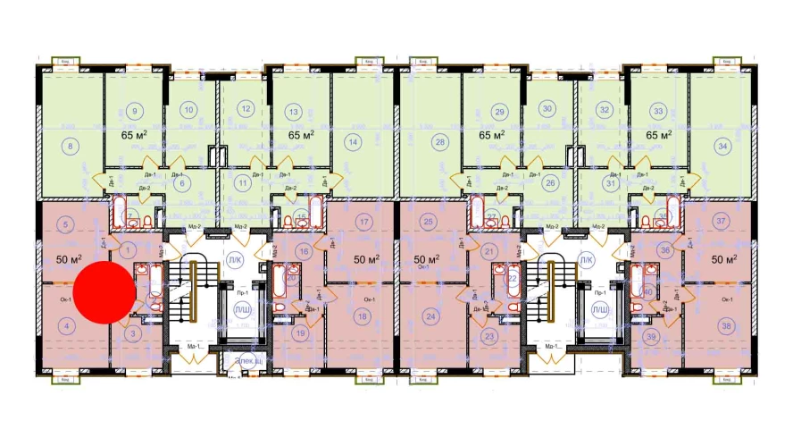 2-xonali xonadon 50 m²  2/2 qavat