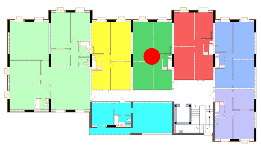 2-xonali xonadon 68.2 m²  11/11 qavat