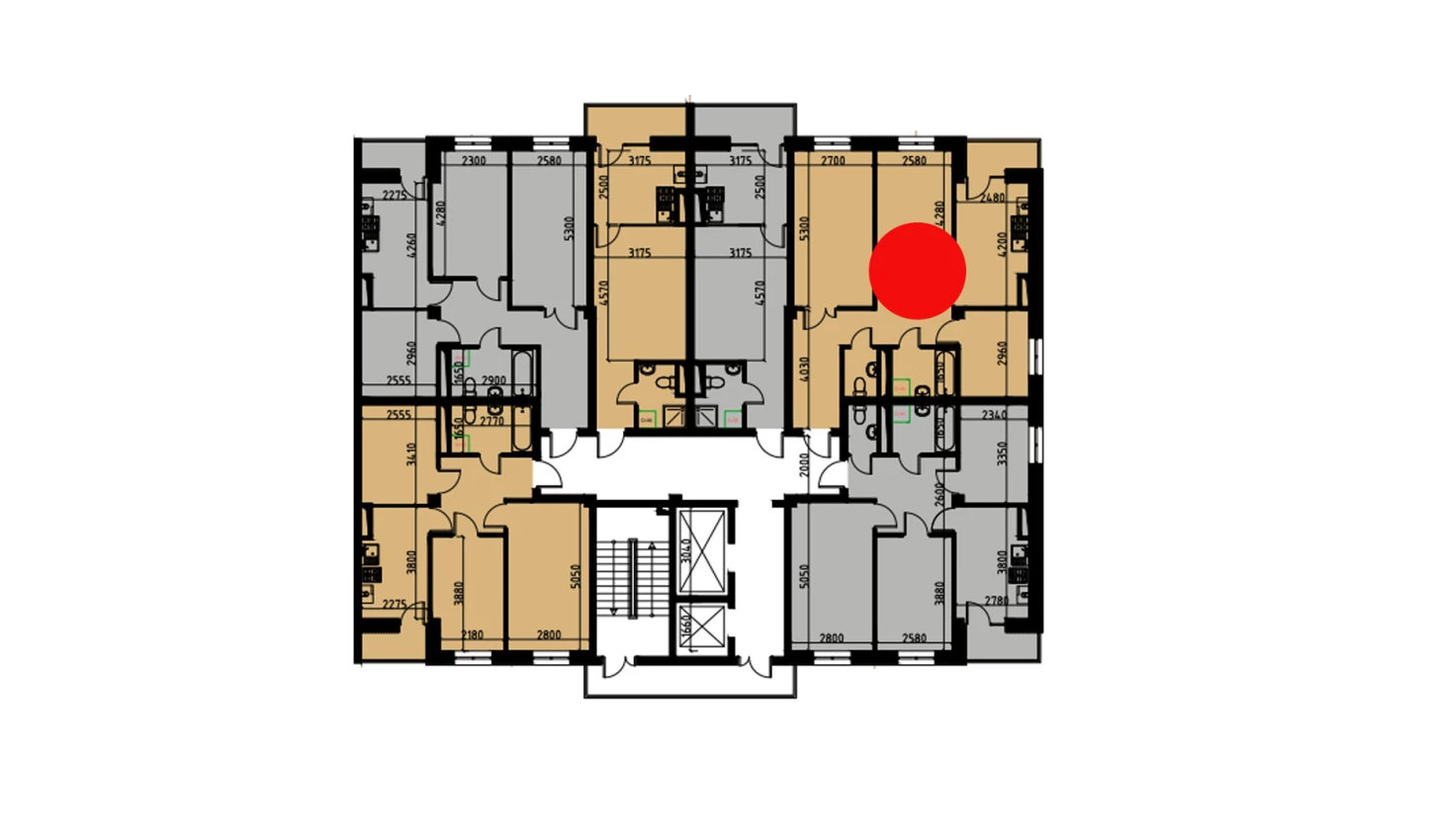 3-комнатная квартира 62.02 м²  7/7 этаж