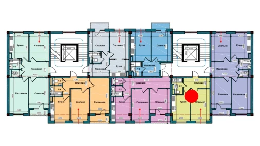 1-комнатная квартира 40 м²  3/3 этаж